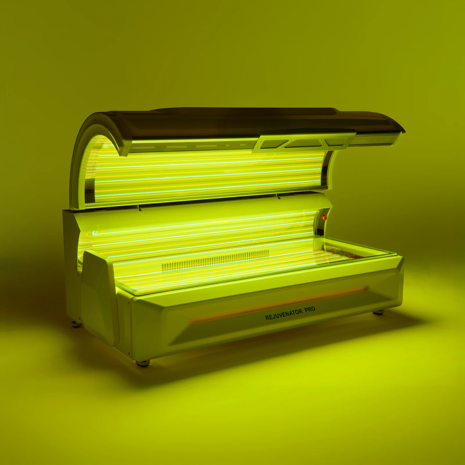 Soluxia bed with green light