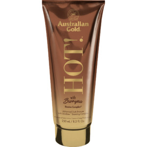 Australian gold hot with bronzers dha bronzer tanning lotion