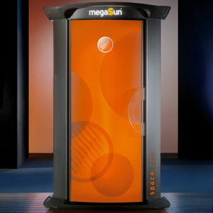 megasun space 2000 stand up sunbed for salons