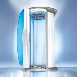 megasun space 3000 stand up sunbed for salons