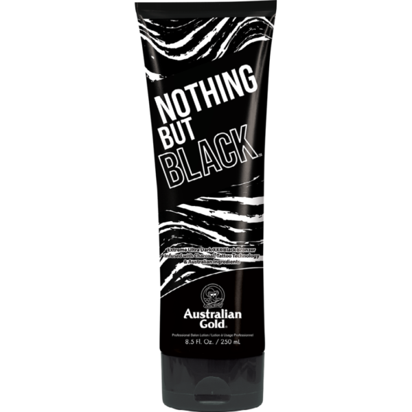 nothing but black Australian gold tanning lotion bronzer