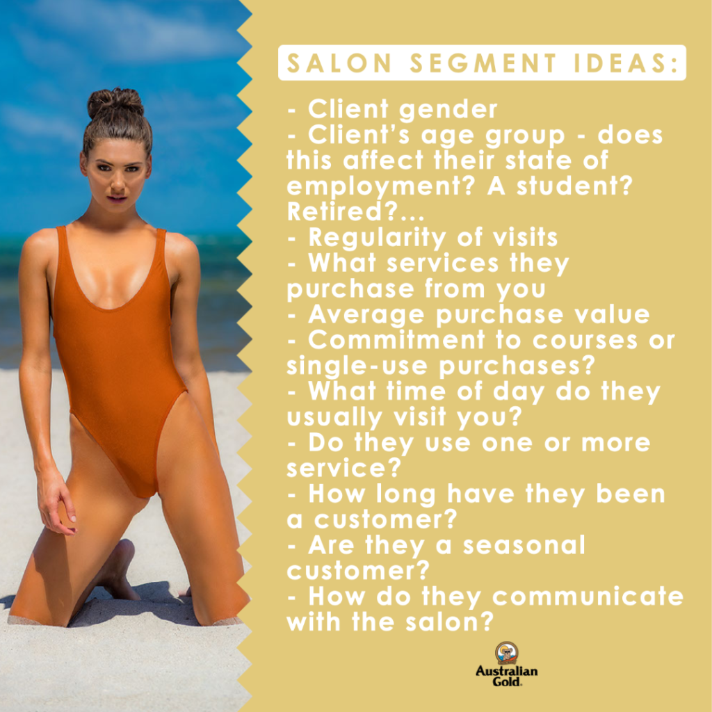 get to know your customers salon segementation ideas